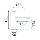 Waschbeckenarmatur REA OVAL CHROM low