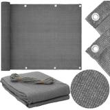 OSŁONA BALKONOWA SZARA 0,9x5M PE