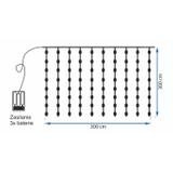 Kurtyna LED 300 diod 3x3m 311334A