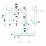 Unterputz-Bidetgestell Set 022N