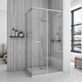 Καμπίνα ντους Rea City 80x100 Nickel Brush