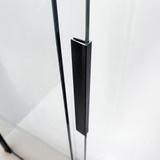 Paravento vasca scorrevole REA Dario Black 120