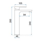 Bathroom faucet Rea Argus Gold High