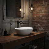 Rea Vintage Αντικέ Βρύση Νιπτήρα Μαύρη ψηλή