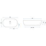 Умивальник на стільницю Rea Amelia Black чорна