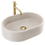Umywalka nablatowa Rea Nicoletta Beige