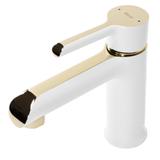 Смеситель Rea MELIA white gold Low