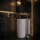 Robinet de lavabo Rea Lungo Brush Gold