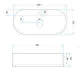 Umywalka nablatowa Rea Marcela 60