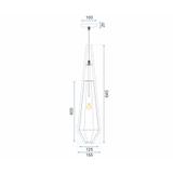 Hängelampe Glas grey APP456-1CP