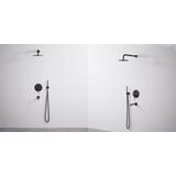 Colonne de douche-baignoire encastrée Rea Lungo Black + BOX