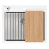 гранитная мойка KURT 110 WORKSTATION White