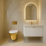 Misa WC podwieszana Rea Carlo Mini Tornado NF Złoto Biała