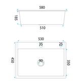 Stainless steel sink Liam BRUSH COPPER