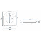 DESKA SEDESOWA CARLO GRANIT SHINY DUROPLAST SLIM