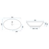 Nadgradni umivaonik Pamela Shiny Aiax Marmur