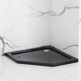 shower enclosure Rea DIAMOND BLACK MAT 90x90