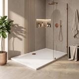 Plato de ducha Rea Savoy biały 80x100