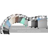 Narzuta dwustronna pikowana Diamante Black / White