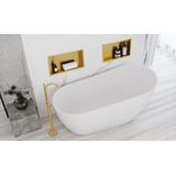 bathroom shelf 30x45 gold brush