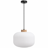 Lampa wisząca z białym kloszem APP1069-CP