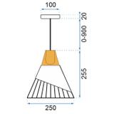 Hängelampe Metall APP225-1CP