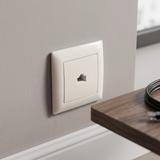 Gniazdo RJ45 z ramką OSTE JNH010-S Beżowe