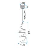 LED Pendelleuchte Deckenlampe LHJ096-1CP light rose gold