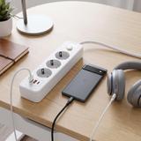 Listwa zasilająca Przedłużacz 3 gniazda + 2x USB-A + USB-C JNH020-3A Biały
