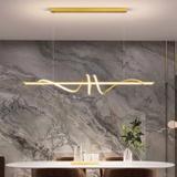 LAMPA SUFITOWA WISZĄCA LED LHJ024-CP 120 cm ZŁOTA