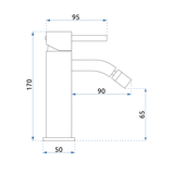Bateria bidetowa Rea Lungo Biała