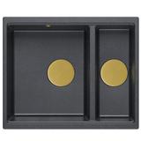 évier en granit Logan 150 Black Metallic