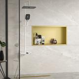 bathroom shelf 30x60 gold brush