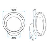 Kinkiet ścienny LED APP1915-W Czarny