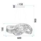 Hängelampe LED APP1538-CP GOLD