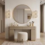 KINKIET ŚCIENNY LED G147-2W GOLD ZŁOTY SZCZOTKOWANY