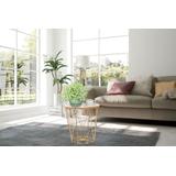 Druciany stolik kawowy Twins Gold Rozmiar L