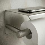 Držač toaletnog papira s policom 6613 Modern Nickel Brush