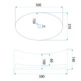 Aufsatzwaschbecken Rea Harper Transparent
