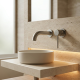 Falra szerelhető csaptelep Rea  Lungo Stripe Brush Nickel