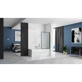 Bathtub screen Rea Lagos Fix 70 Black