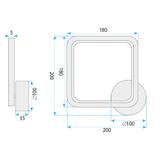 Kinkiet ścienny LED LHJ125-W chrom