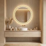 Огледало LED 80cm MMJ Gold