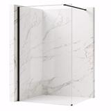 Shower screen Rea Flexi Transparent / Black 90
