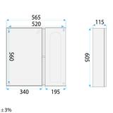 Zestaw mebli łazienkowych z Umywalką Denver 60cm Creme