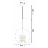 Hängelampe Glas Black APP559-1CP 30cm