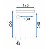 Robinet de lavabo Rea Tap Black High