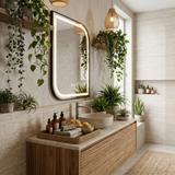 Lustro ścienne LED ZONE 70X50 Czarne