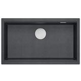 гранитная мойка Logan 110 Black Metallic