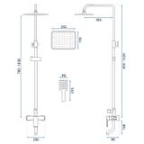 Shower set REA HASS Gold